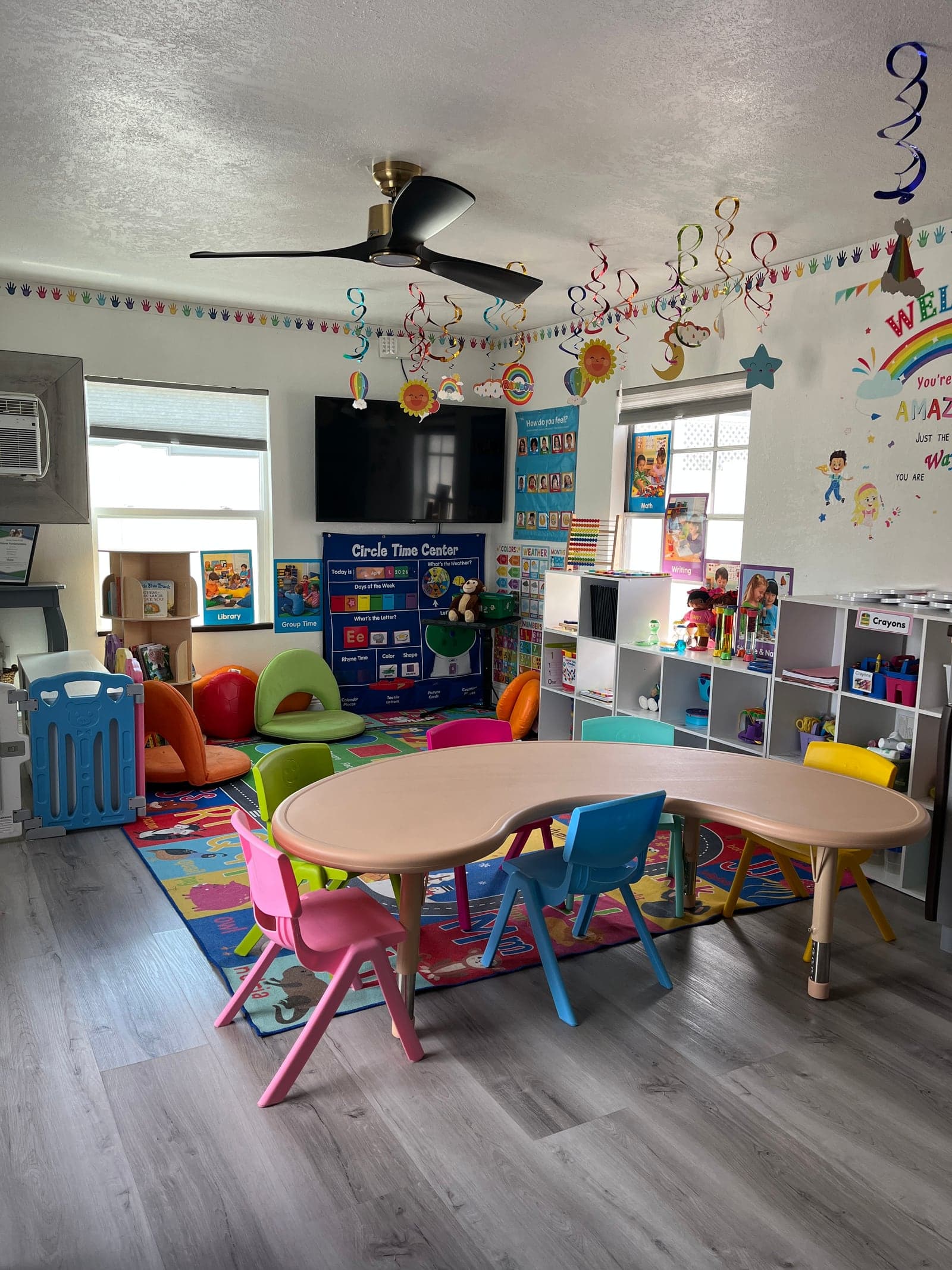 Toddler play and activity area at Oni's Happy Hearts